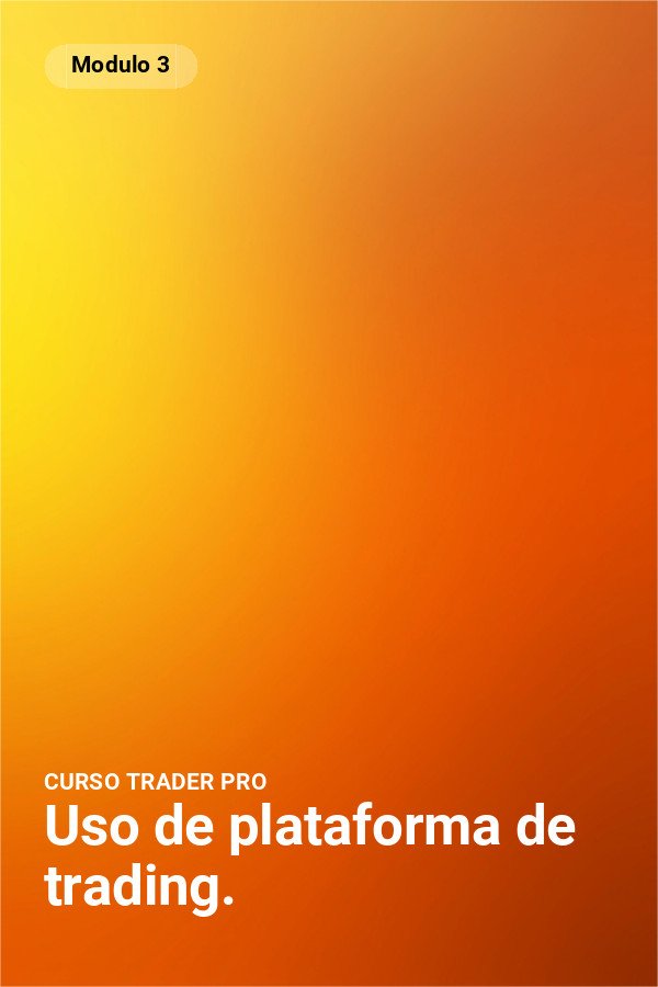 Uso de plataforma de trading.
